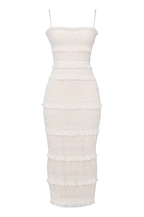 Hannie Sequin Pleat Dress
