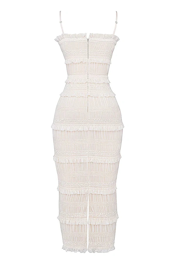 Hannie Sequin Pleat Dress