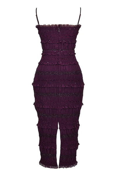Hannie Sequin Pleat Dress