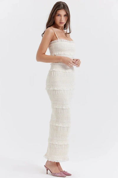 Hannie Sequin Pleat Dress