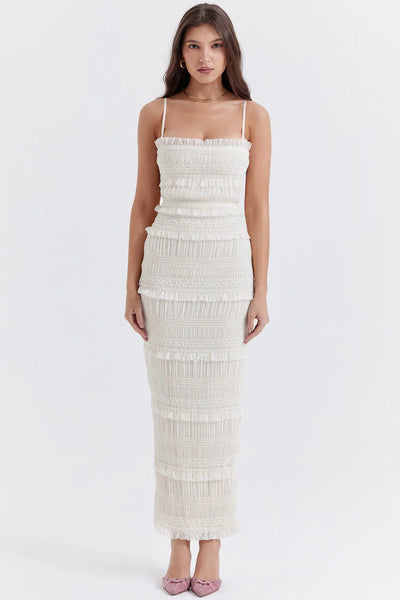 Hannie Sequin Pleat Dress