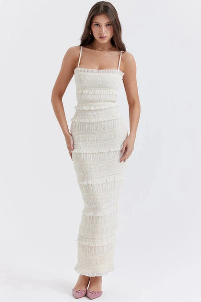 Hannie Sequin Pleat Dress